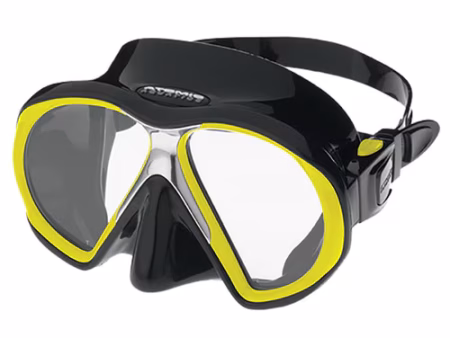 atomic aquatics subframe svart gul we dive store